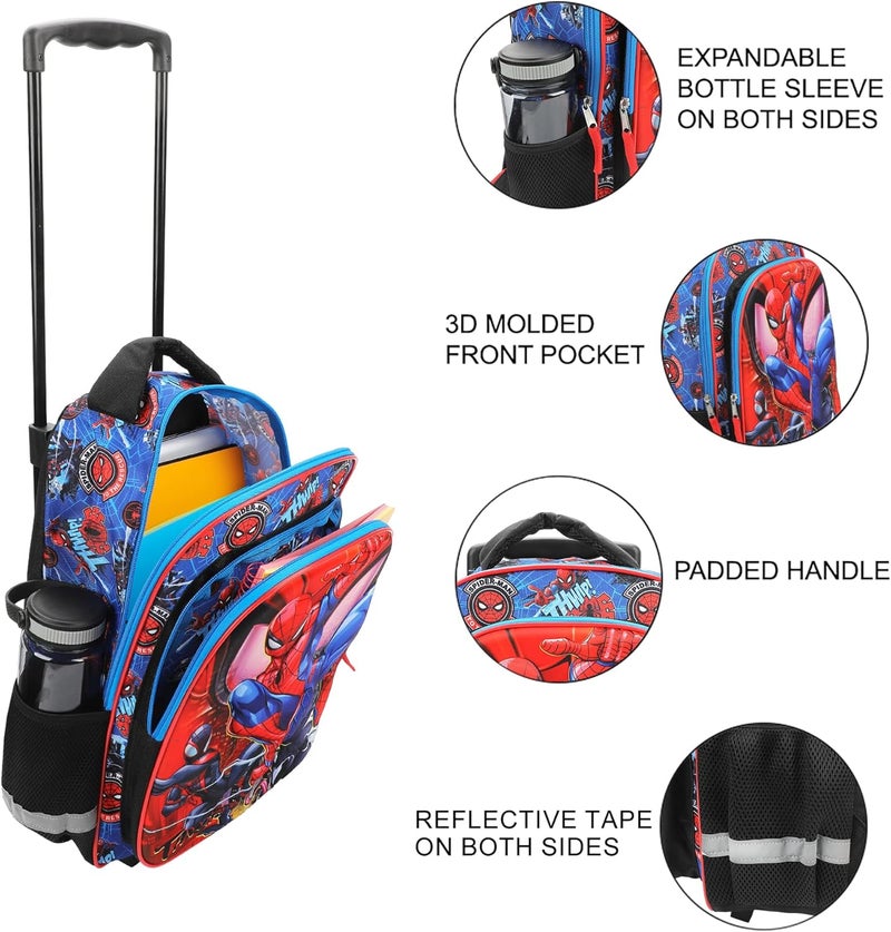 Bio World حقيبة سفر متدحرجة 16" سبايدر مان بيتر ومايلز - Image 2